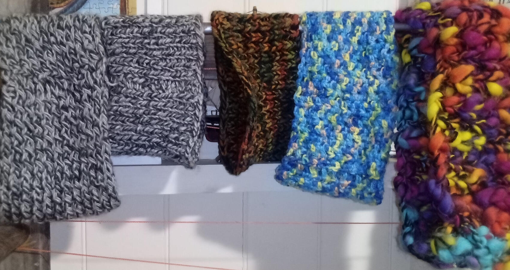 Artsy and colourful turtle neck&#39;s / scarf&#39;s